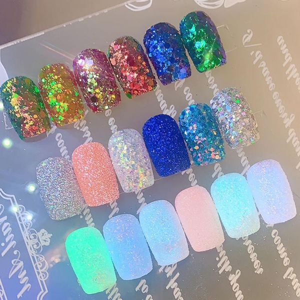 nail glitter fluorescent powder diy design harmless waterproof dust gradient luminous decoration set, Silver;gold
nail glitter fluorescent powder diy design harmless waterproof dust gradient luminous decoration set, Silver;gold