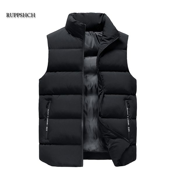 men vest casual vest autumn and winter thickening increase m-8xl down jacket men 211023, Black