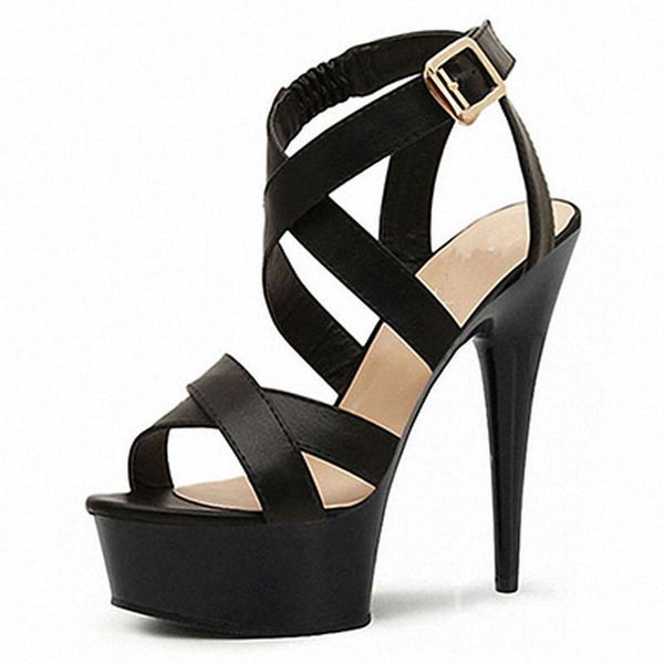 dress shoes mclubgirl 15cm heels round head fashion hollow matte patent leather wristband crystal fish mouth women's sandals lyp, Black
dress shoes mclubgirl 15cm heels round head fashion hollow matte patent leather wristband crystal fish mouth women's sandals lyp, Black
