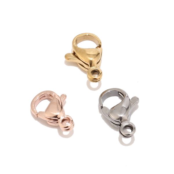 20 rose gold color stainless steel lobster clasps hooks end connectors for necklace bracelet jewelry findings, Blue;slivery
20 rose gold color stainless steel lobster clasps hooks end connectors for necklace bracelet jewelry findings, Blue;slivery
