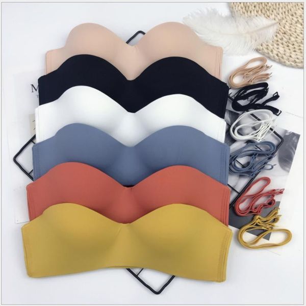 bras women seamless bra solid color female brassiere strapless bralette comfort underwear lingerie for ladies, Red;black
bras women seamless bra solid color female brassiere strapless bralette comfort underwear lingerie for ladies, Red;black