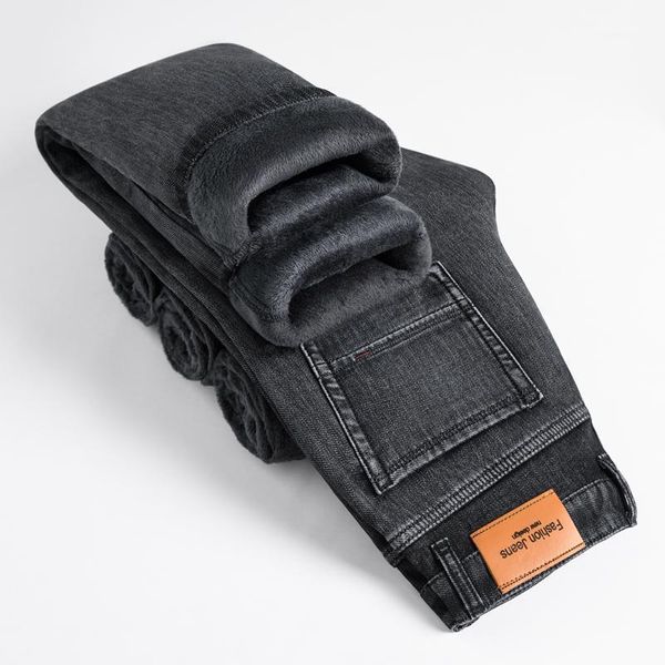 men's jeans 2021 winter cotton stretch slim straight denim fleece thick warm men's business casual gray, Blue
men's jeans 2021 winter cotton stretch slim straight denim fleece thick warm men's business casual gray, Blue