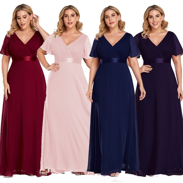 plus size evening dresses long elegant a line v neck ruffles chiffon formal party dress robe de soiree 2021, Black;red
plus size evening dresses long elegant a line v neck ruffles chiffon formal party dress robe de soiree 2021, Black;red