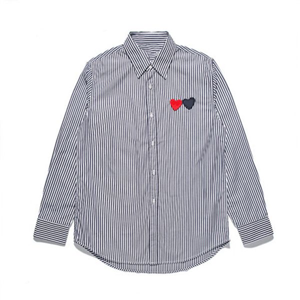 2021 play casual shirt #c337b off fashion men women luxury stylist heart pattern white dress shirts harajuku designers cdg stripe clothing, White;black
2021 play casual shirt #c337b off fashion men women luxury stylist heart pattern white dress shirts harajuku designers cdg stripe clothing, White;black