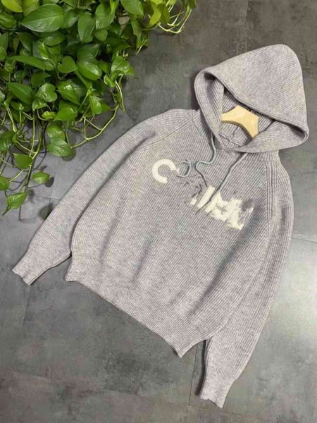 series + 21 autumn winter new knitted pullover hooded grey adjustable letter pattern loose sweater, Black
series + 21 autumn winter new knitted pullover hooded grey adjustable letter pattern loose sweater, Black