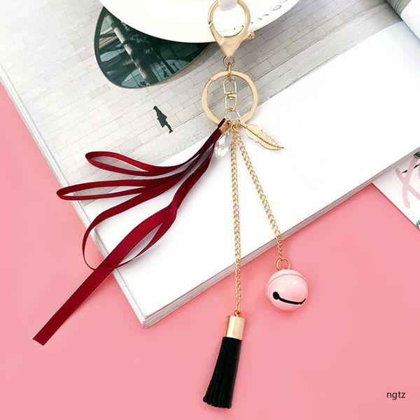 keychains korean girl cute bag ornament leather bell tassels car key chains for women accessories, Silver
keychains korean girl cute bag ornament leather bell tassels car key chains for women accessories, Silver