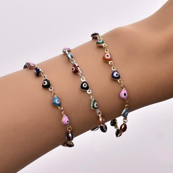 link, chain boho heart initial letters infinity evil eyes dripping oil beads chains charm jewelry women bracelets fashion couple, Black
link, chain boho heart initial letters infinity evil eyes dripping oil beads chains charm jewelry women bracelets fashion couple, Black