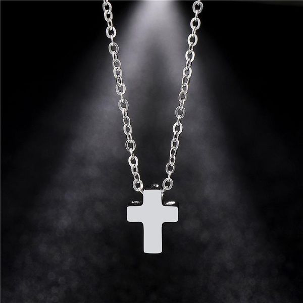 pendant necklaces stainless steel cross necklace women's accessories choker men vintage jewelry jesus religious gifts, Silver
pendant necklaces stainless steel cross necklace women's accessories choker men vintage jewelry jesus religious gifts, Silver