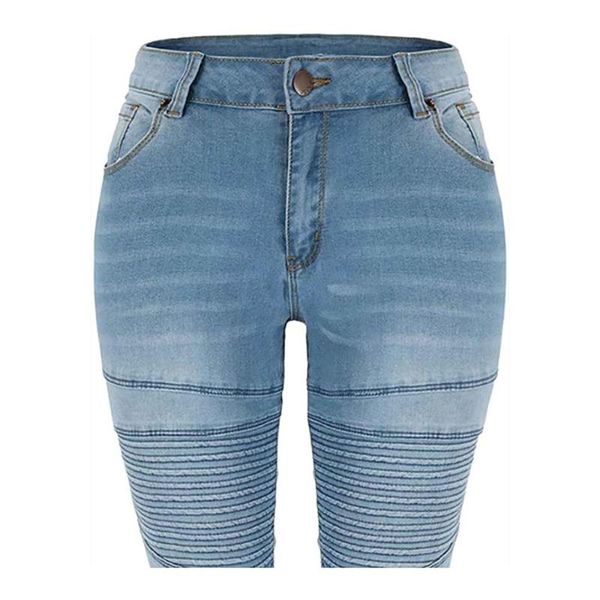 knee-length summer jeans women casual elastic zipper skinny washed denim pants high waist ladies mid-length pencil women's, Blue
knee-length summer jeans women casual elastic zipper skinny washed denim pants high waist ladies mid-length pencil women's, Blue