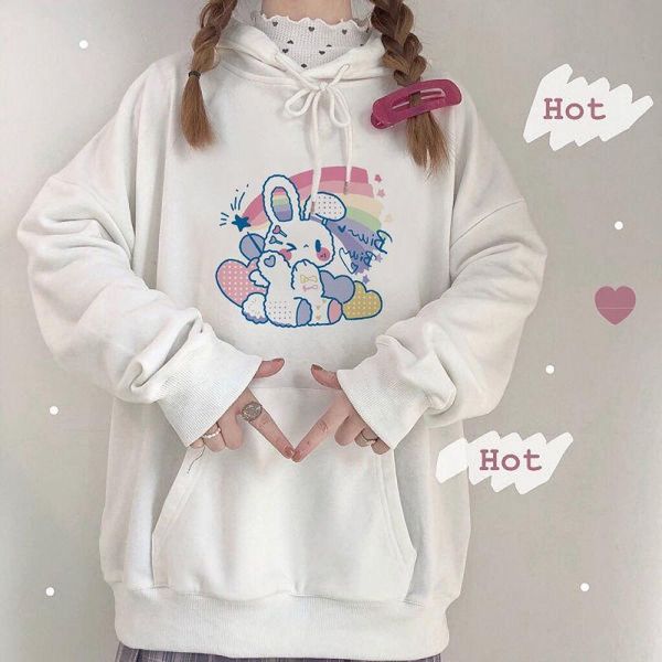 women's hoodies & sweatshirts houzhou women kawaii cute sweatwear 90s aesthetic pullovers soft girl plus size long sleeve sweet sweetsh, Black
women's hoodies & sweatshirts houzhou women kawaii cute sweatwear 90s aesthetic pullovers soft girl plus size long sleeve sweet sweetsh, Black