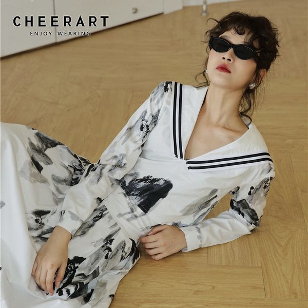 ink wash painting long sleeve crop women sailor collar white blouse aesthetic clothes vintage soft girl 210427
ink wash painting long sleeve crop women sailor collar white blouse aesthetic clothes vintage soft girl 210427