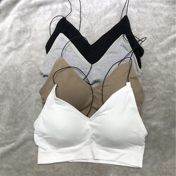 open back tank brassiere comfortable seamless bra for women wireunderwear backless bralette korean style wild gym clothing, White;black
open back tank brassiere comfortable seamless bra for women wireunderwear backless bralette korean style wild gym clothing, White;black