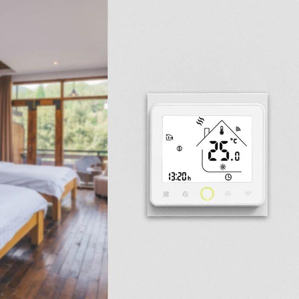 smart home control wifi thermostat temperature controller for water/electric floor heating water/gas boiler works with alexa google
smart home control wifi thermostat temperature controller for water/electric floor heating water/gas boiler works with alexa google