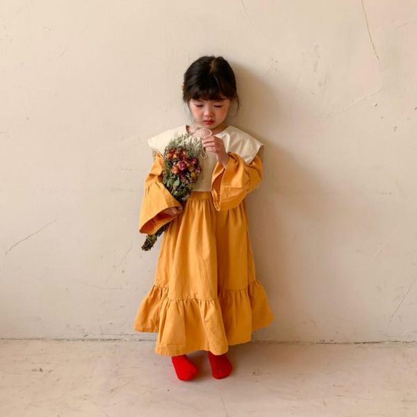 spring arrival girls long sleeve korean design dress kids cotton girl's dresses, Red;yellow
spring arrival girls long sleeve korean design dress kids cotton girl's dresses, Red;yellow
