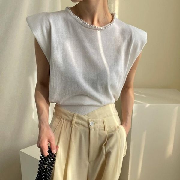women's blouses & shirts 2021 summer beaded knitted korean o neck short sleeve loose blouse women tee fashion elegant hollow solid 148, White
women's blouses & shirts 2021 summer beaded knitted korean o neck short sleeve loose blouse women tee fashion elegant hollow solid 148, White