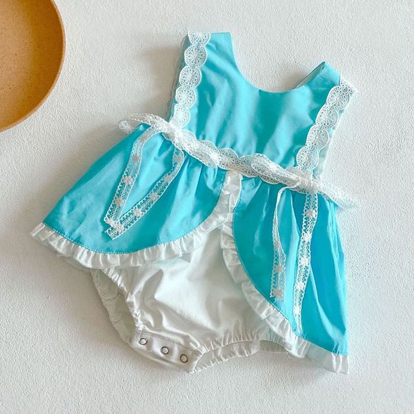 infant jumpsuits sleeveless clothes summer girls lace clothing baby cute vest rompers, Blue
infant jumpsuits sleeveless clothes summer girls lace clothing baby cute vest rompers, Blue