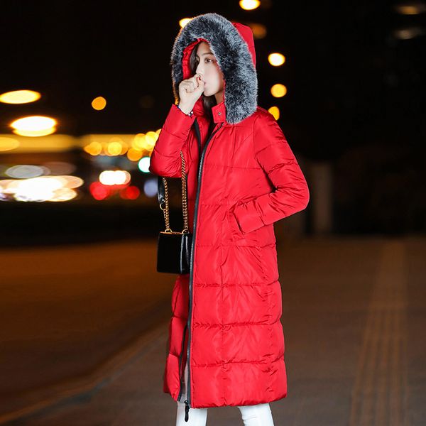 parkas winter coats jackets women casual jacket mid-length thick and large fur collar korean style padded ropa de invierno q5gy, Black
parkas winter coats jackets women casual jacket mid-length thick and large fur collar korean style padded ropa de invierno q5gy, Black