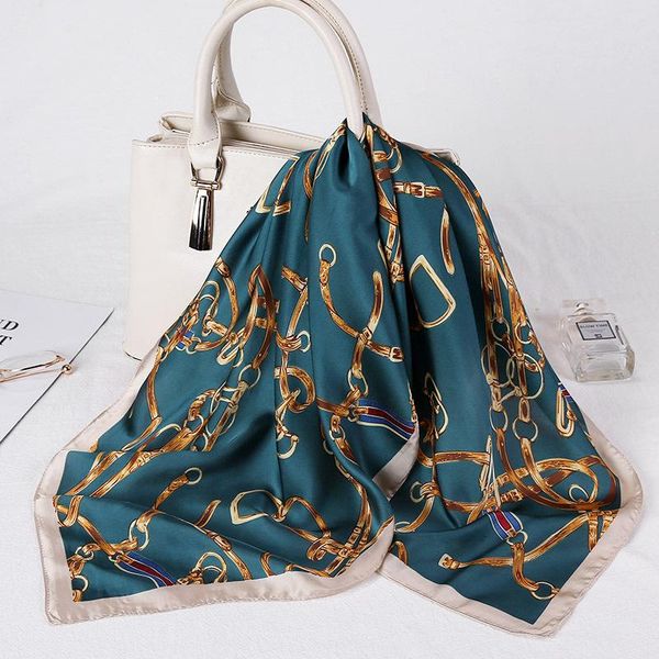 scarves designer silk scarf women headbands satin square print head scarfs hair neck tie wrap handkerchief bandana foulard femme, Blue;gray
scarves designer silk scarf women headbands satin square print head scarfs hair neck tie wrap handkerchief bandana foulard femme, Blue;gray