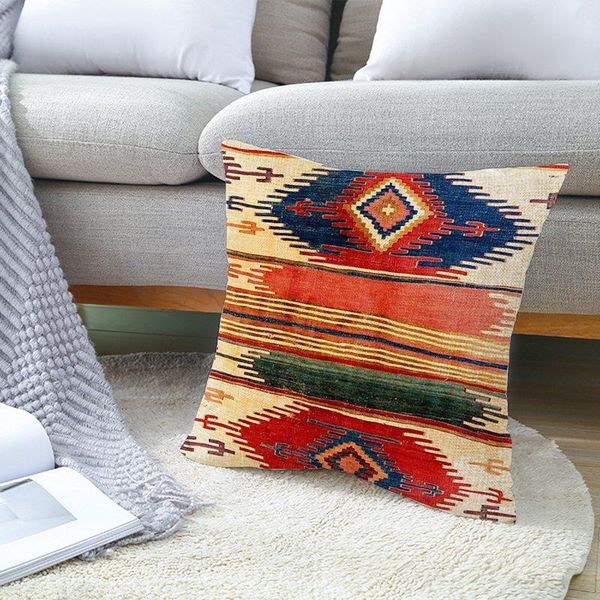 cushion/decorative pillow 45x45 cushion cover print blue red turkish ethnic kilim case covers for sofa home vintage decorative 
cushion/decorative pillow 45x45 cushion cover print blue red turkish ethnic kilim case covers for sofa home vintage decorative