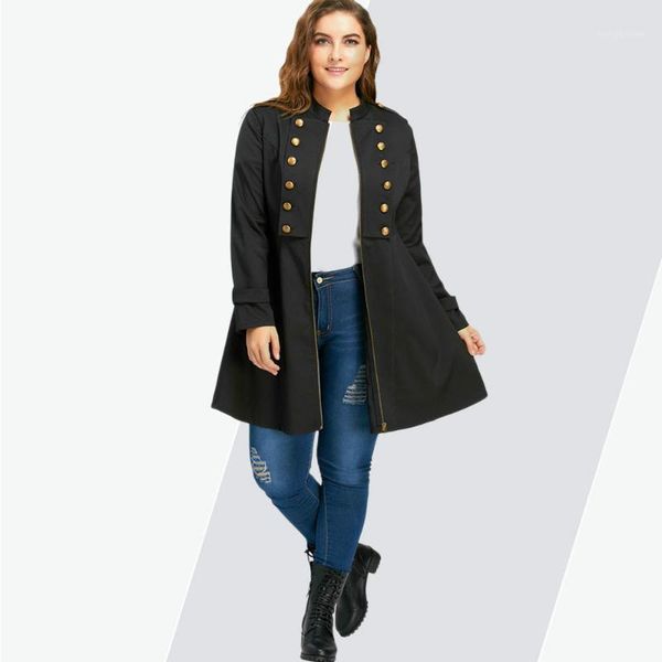 women's trench coats 2021 plus size women coat double breasted flare long autumn ladies slim oversized womens outerwear, Tan;black
women's trench coats 2021 plus size women coat double breasted flare long autumn ladies slim oversized womens outerwear, Tan;black