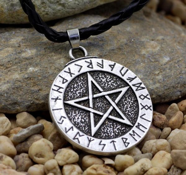 norse viking large rune pentacle pewter pendant ~ pentagram of protection necklaces, Silver
norse viking large rune pentacle pewter pendant ~ pentagram of protection necklaces, Silver