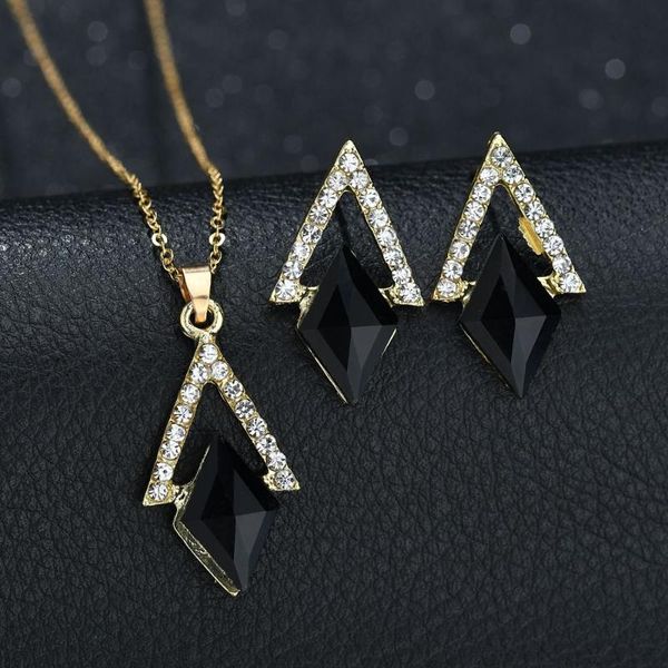 earrings & necklace misscycy elegant jewelry black austrian crystal chain drop pendant sets wedding party for lady, Silver
earrings & necklace misscycy elegant jewelry black austrian crystal chain drop pendant sets wedding party for lady, Silver