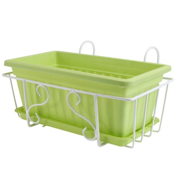 planters & pots 1 set decorative flower container flowerpot tray hanging rack 
planters & pots 1 set decorative flower container flowerpot tray hanging rack