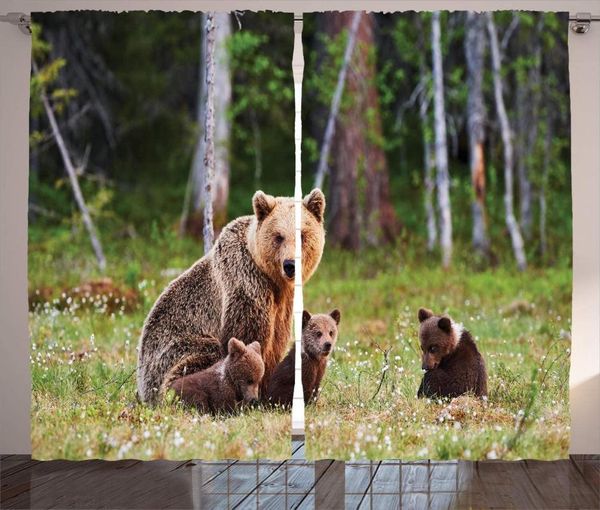 curtain & drapes nature curtains for living room wild mother grizzly bear protecting her babies in forest jungle animal print window
curtain & drapes nature curtains for living room wild mother grizzly bear protecting her babies in forest jungle animal print window