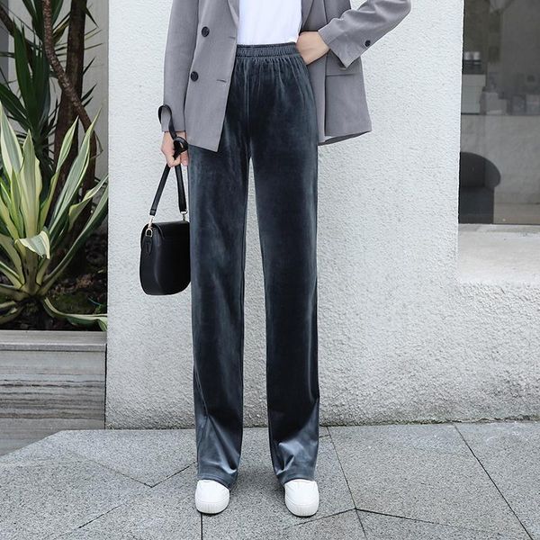 women's pants straight trousers wide leg female full length korean style street wear vintage gold velvet suits office lady & capris, Black;white
women's pants straight trousers wide leg female full length korean style street wear vintage gold velvet suits office lady & capris, Black;white