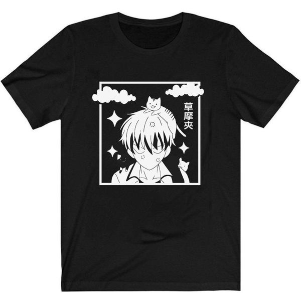 men's t-shirts anime fruit basket t-shirt kyo sohma clothes tees camiseta, White;black
men's t-shirts anime fruit basket t-shirt kyo sohma clothes tees camiseta, White;black