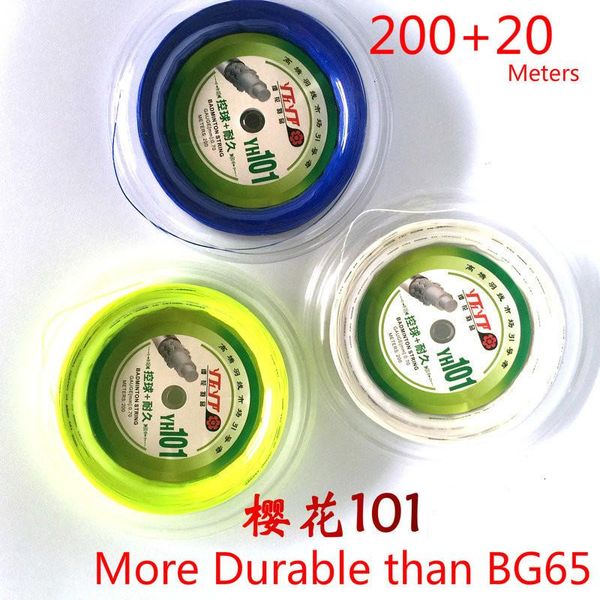 220m longthen more durable than bg65 professional badminton string yh101 control endurance 0.7mm racquet net h quality l2101spc sets
220m longthen more durable than bg65 professional badminton string yh101 control endurance 0.7mm racquet net h quality l2101spc sets
