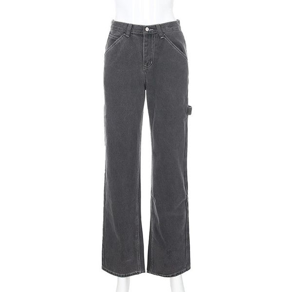 women's jeans ladies straight mopping high waist street trend personality cool denim trousers fashion casual pants, Blue
women's jeans ladies straight mopping high waist street trend personality cool denim trousers fashion casual pants, Blue