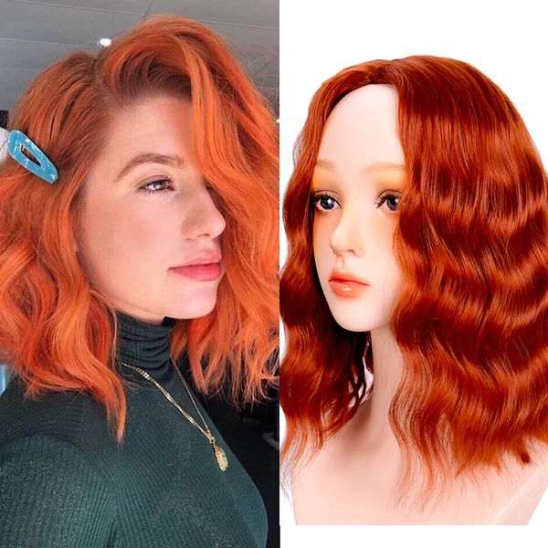shangke short water wavy synthetic middle part cosplay wig heat-resistant fiber lolita wig for women party/daily wig for girl, Black
shangke short water wavy synthetic middle part cosplay wig heat-resistant fiber lolita wig for women party/daily wig for girl, Black