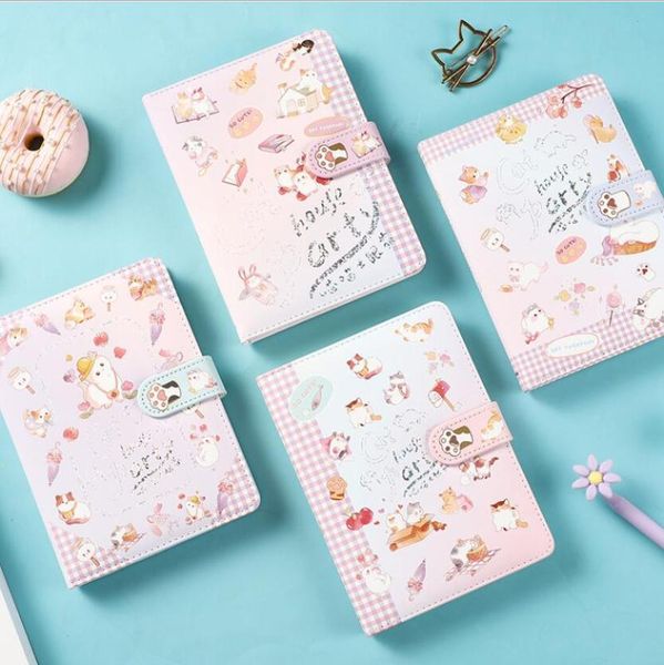 pcs/lot kawaii cat notebook cute magnetic buckle note book diary planner journal notepad stationery office school supplies notepads, Purple;pink
pcs/lot kawaii cat notebook cute magnetic buckle note book diary planner journal notepad stationery office school supplies notepads, Purple;pink