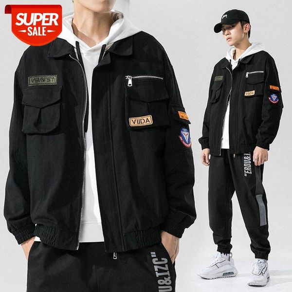 multi-pocket tooling jacket men's korean style trend loose all-match #bu8i, Black;brown
multi-pocket tooling jacket men's korean style trend loose all-match #bu8i, Black;brown