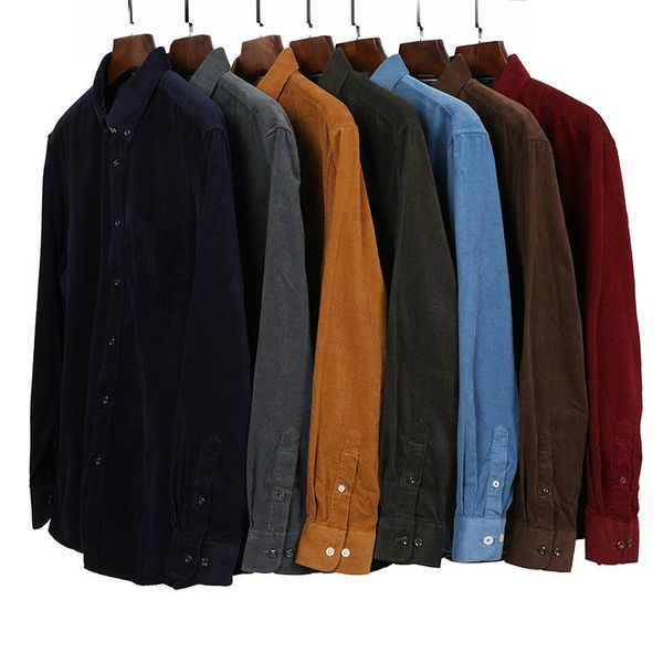 men's casual shirts autumn winter plus size men long sleeve shirt business big classic corduroy multicolor social, White;black
men's casual shirts autumn winter plus size men long sleeve shirt business big classic corduroy multicolor social, White;black
