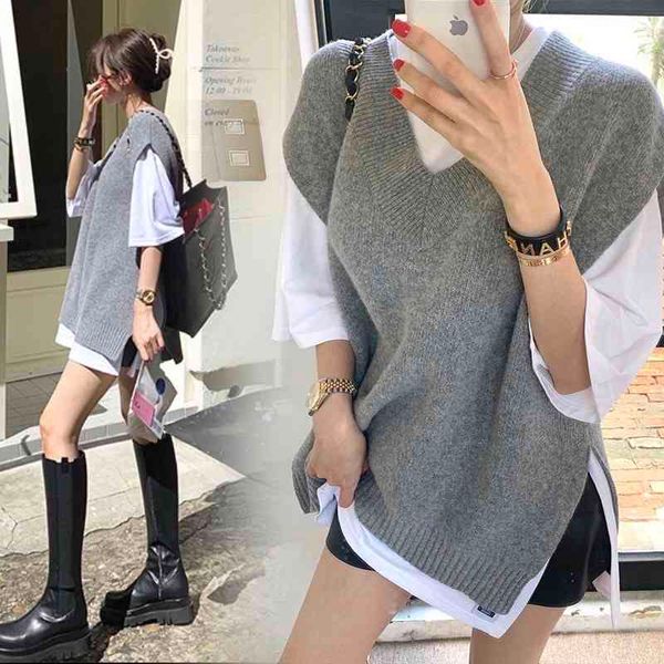 women's loose svels sweaters, knitted large wool vts, spring and autumn, new, White;black
women's loose svels sweaters, knitted large wool vts, spring and autumn, new, White;black