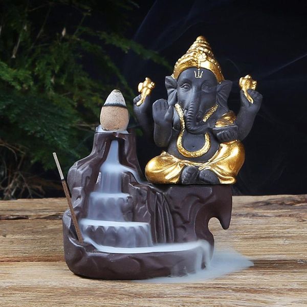 india elephant god ganesha backflow incense burner censer holder room decor gift fragrance lamps
india elephant god ganesha backflow incense burner censer holder room decor gift fragrance lamps