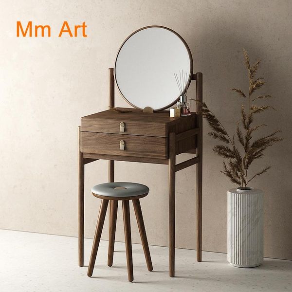 mirrors mini dressing table black walnut color ash solid wood narrow stool nordic artistic
mirrors mini dressing table black walnut color ash solid wood narrow stool nordic artistic