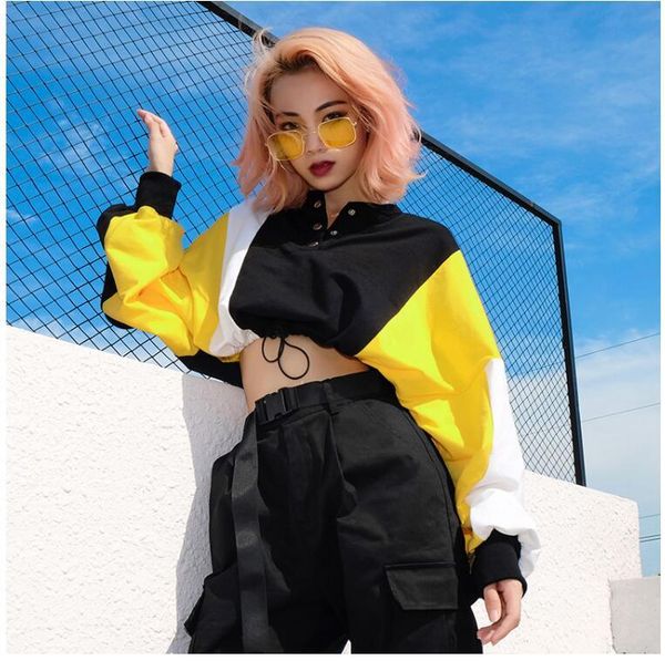 women's hoodies & sweatshirts 2021 early autumn oversized harajuku casual style hip hop patchwork hoodie, Black
women's hoodies & sweatshirts 2021 early autumn oversized harajuku casual style hip hop patchwork hoodie, Black
