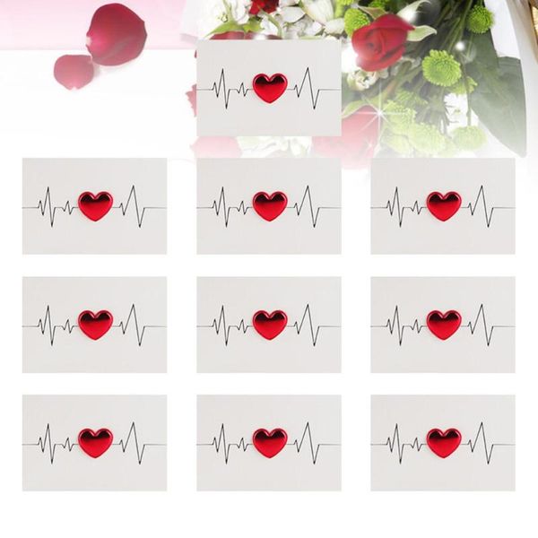10pcs love valentine greeting lovers blessing souvenir heart shaped designed without envelope (electrocardio pattern) cards
10pcs love valentine greeting lovers blessing souvenir heart shaped designed without envelope (electrocardio pattern) cards