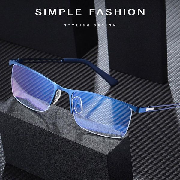fashion sunglasses frames glasses for man half rim metal frame eyewears arrival business style anti-blue light computer optical spectacles, Black
fashion sunglasses frames glasses for man half rim metal frame eyewears arrival business style anti-blue light computer optical spectacles, Black