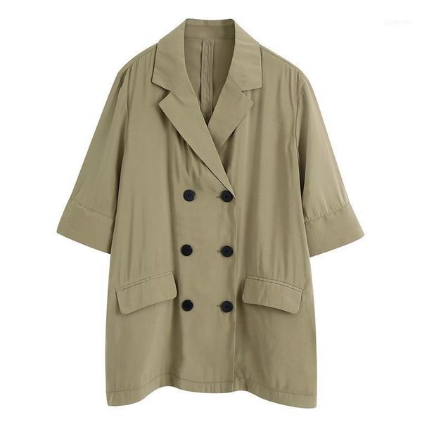 women's suits & blazers rr casual notched women fashion solid triple breasted jackets elegant loose half sleeve female ladies1, White;black
women's suits & blazers rr casual notched women fashion solid triple breasted jackets elegant loose half sleeve female ladies1, White;black