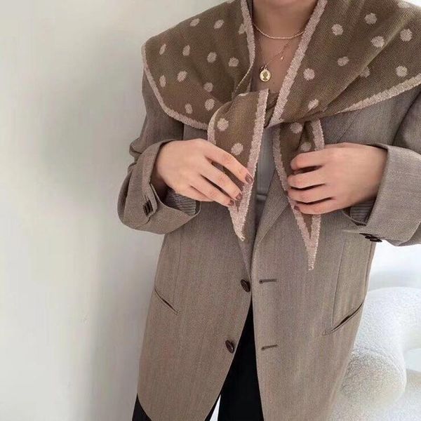 scarves knit adornment small shawl autumn winter fund outside build wool to tie knot female take shoulder false two polka dot scarf, Blue;gray
scarves knit adornment small shawl autumn winter fund outside build wool to tie knot female take shoulder false two polka dot scarf, Blue;gray