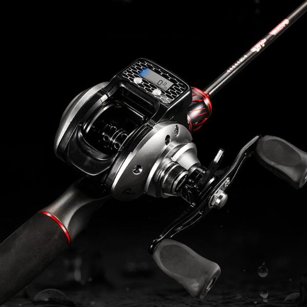 double handle electronic baitcasting fishing reel with digital display 6.3:1 16+1bb left/right low profile line counter pesca reels
double handle electronic baitcasting fishing reel with digital display 6.3:1 16+1bb left/right low profile line counter pesca reels