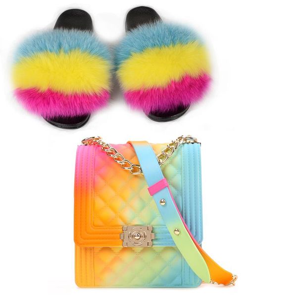 women plush fluffy fur slippers jelly purse set ladies cute fascinating slides cosmetic bag wholesale customized, Black
women plush fluffy fur slippers jelly purse set ladies cute fascinating slides cosmetic bag wholesale customized, Black