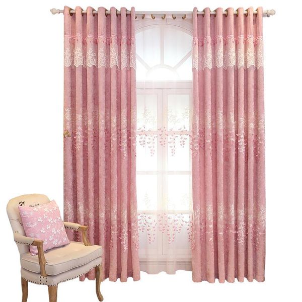 pink embroidered drapes curtains for living room bedroom girls' shernier relief lace european pastoral curtain
pink embroidered drapes curtains for living room bedroom girls' shernier relief lace european pastoral curtain