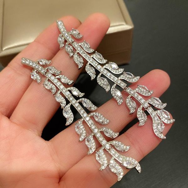 dangle & chandelier bilincolor long crytal clear cubic zirconia leaf branch luxury drop earrings for women, Silver
dangle & chandelier bilincolor long crytal clear cubic zirconia leaf branch luxury drop earrings for women, Silver
