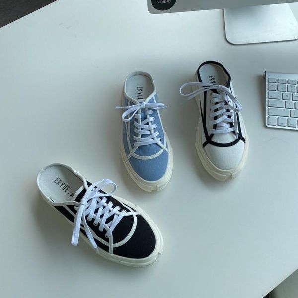 slippers shoes woman 2021 female low cover toe soft rubber slides canvas hoof heels casual pu rome basic fabric leisure, Black
slippers shoes woman 2021 female low cover toe soft rubber slides canvas hoof heels casual pu rome basic fabric leisure, Black