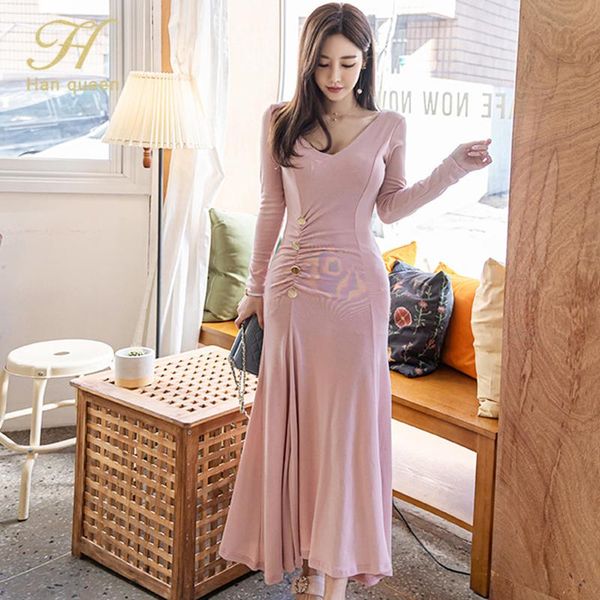 casual dresses h han queen vintage elegant work party dress women autumn long sleeve korean chic slim ankle-length a-line vestidos, Black;gray
casual dresses h han queen vintage elegant work party dress women autumn long sleeve korean chic slim ankle-length a-line vestidos, Black;gray
